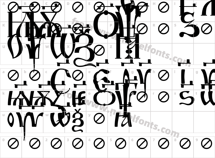 Irmologion SimplexTitledCharacter Map