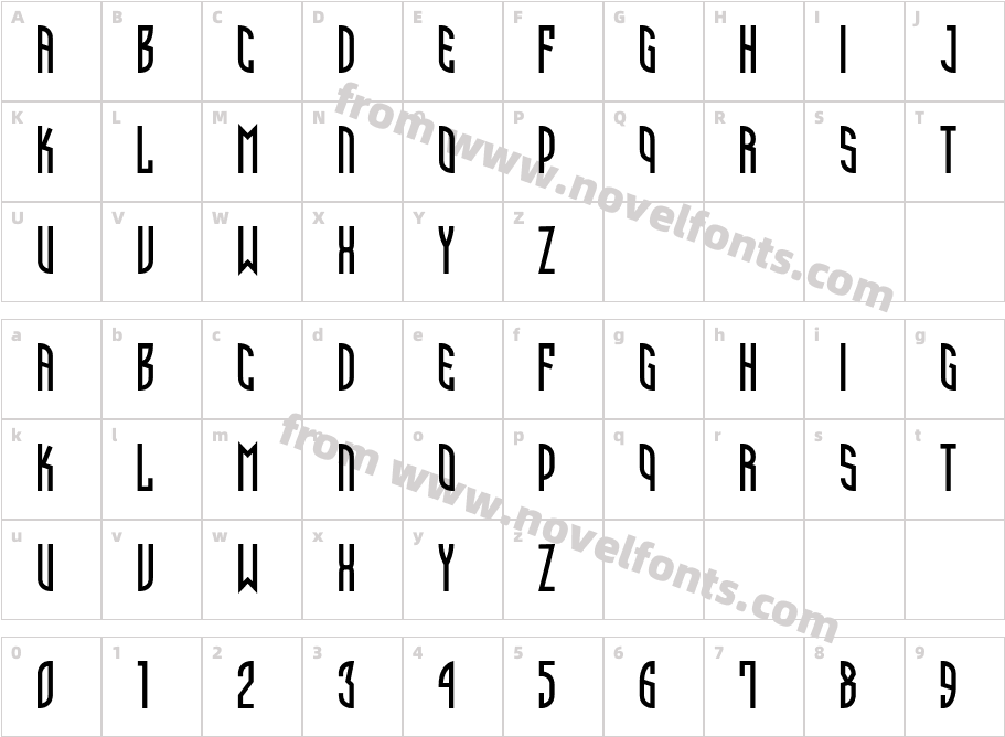 IsepikCharacter Map