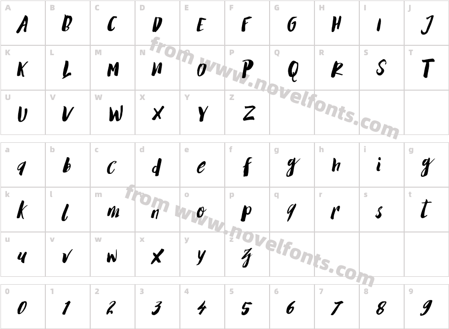 IslanderFREEPERSONALUS-ItalicCharacter Map