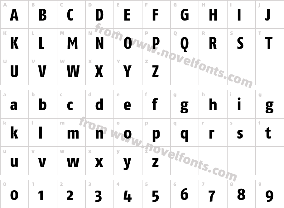 FagoCo-ExtraBoldCharacter Map