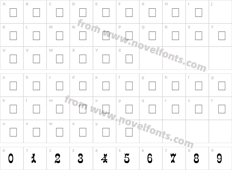 Italiano DecorCharacter Map