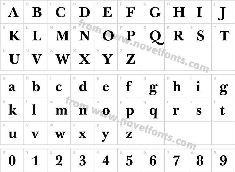 JBaskervilleTxN-BoldCharacter Map