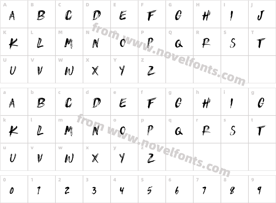 JENKINE-BoldCharacter Map