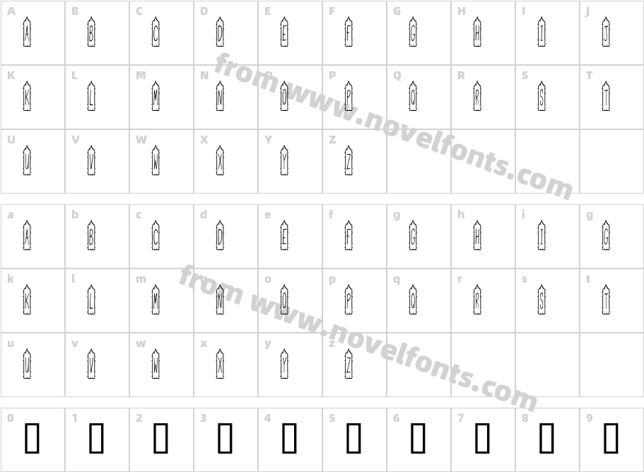 JI Picket FenceCharacter Map