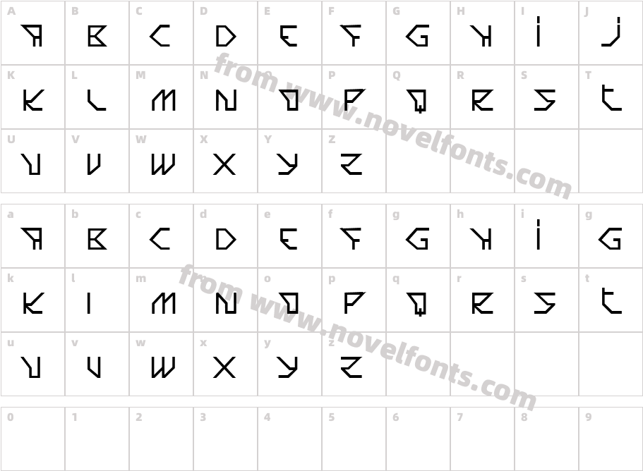 JOIA_BOLDCharacter Map