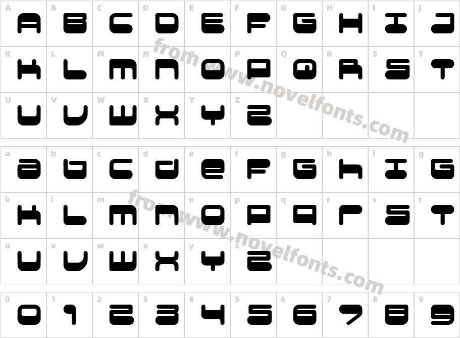 JUICYFRUITS2.0ECharacter Map