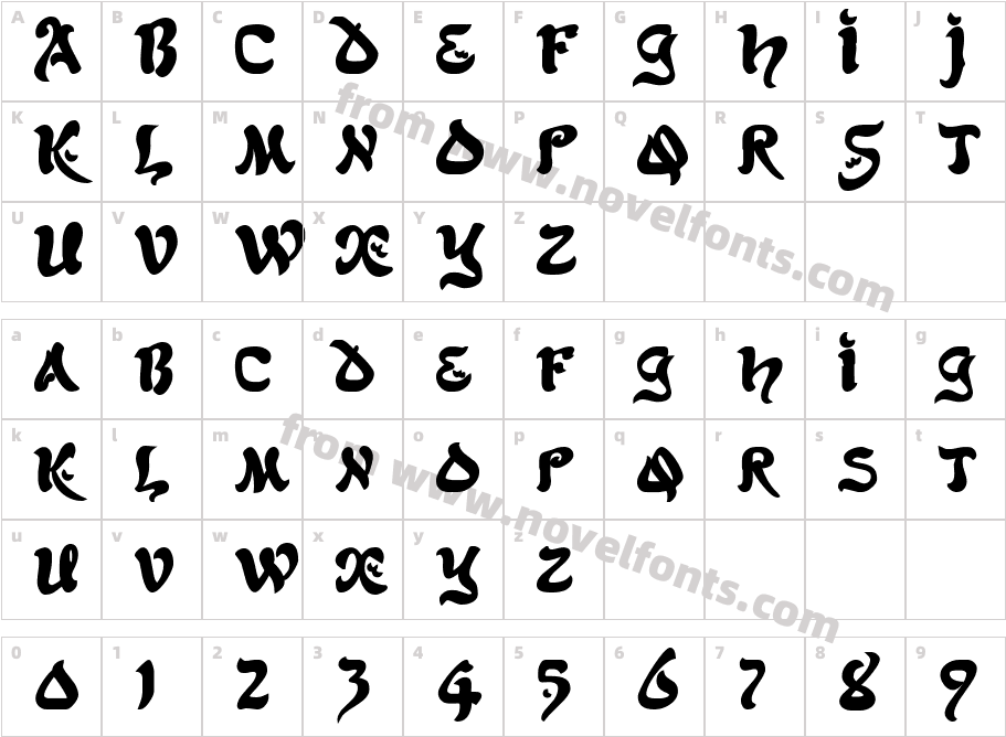 JacamarSSK-Bold_24904Character Map