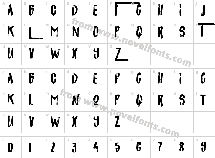 Jackpot-MediumCharacter Map