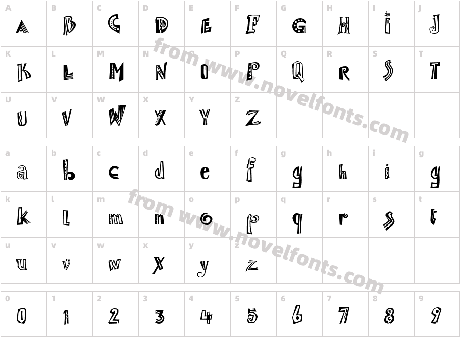 Jambalaya ITC TTCharacter Map