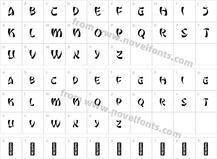 Japan Bento - Demo VersionCharacter Map