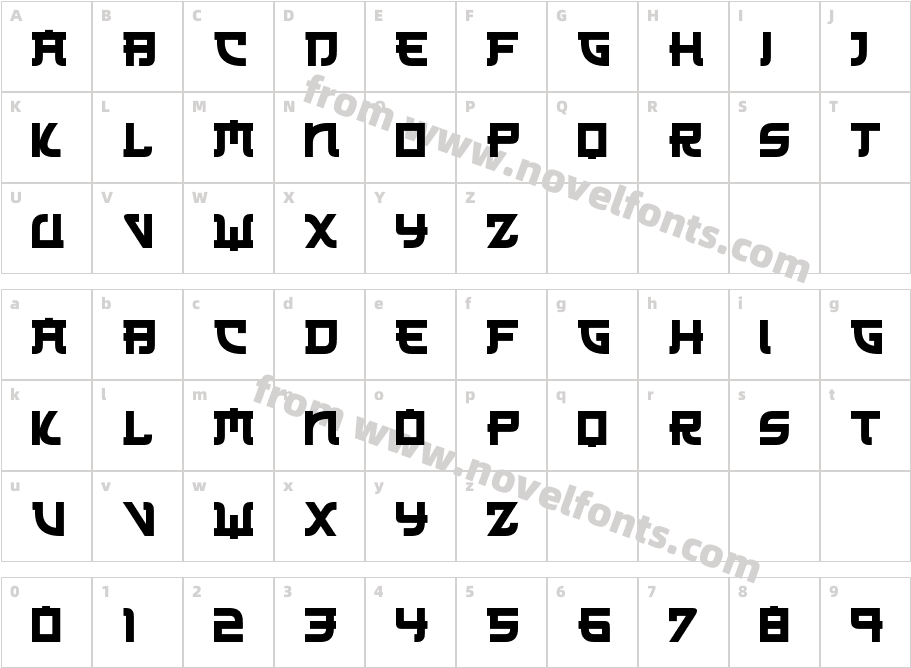 Japanese3017Character Map