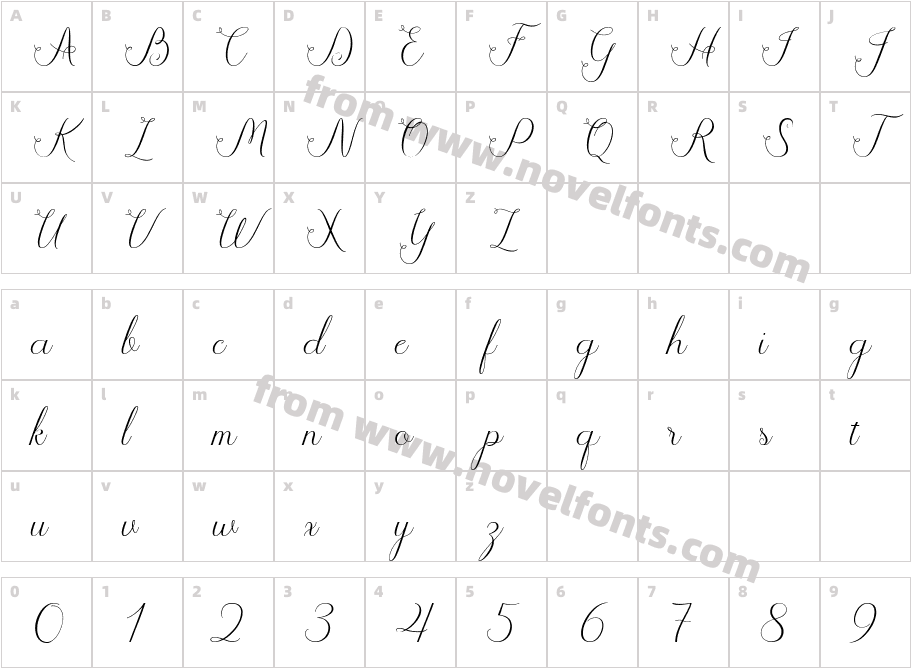 JasmithaScriptCharacter Map