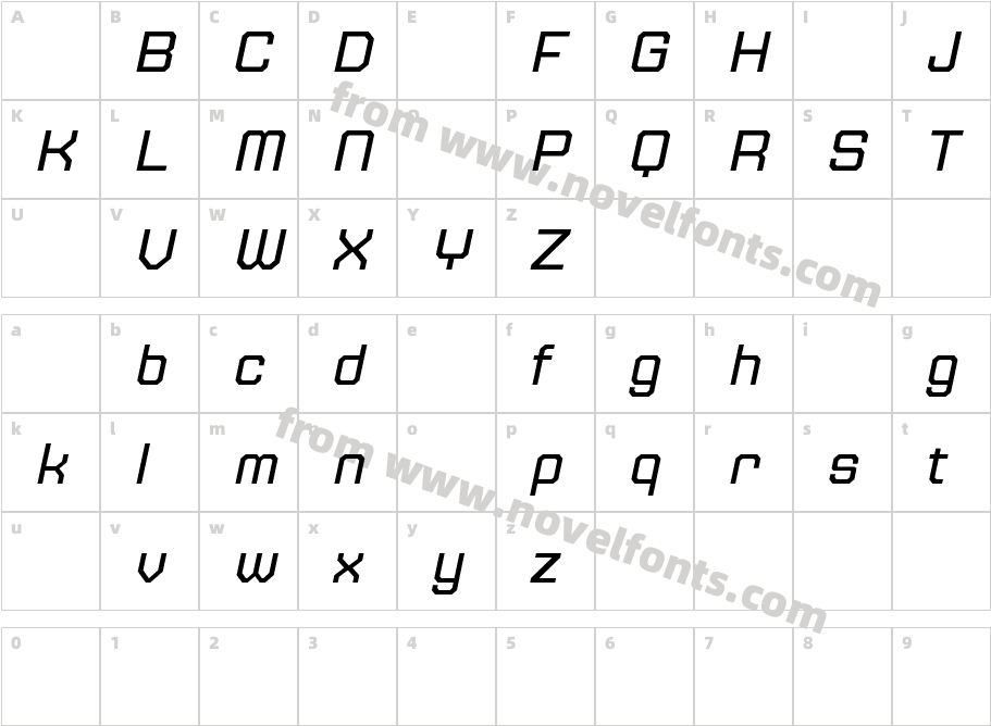 JaturatDemoItalic-ywRmmCharacter Map