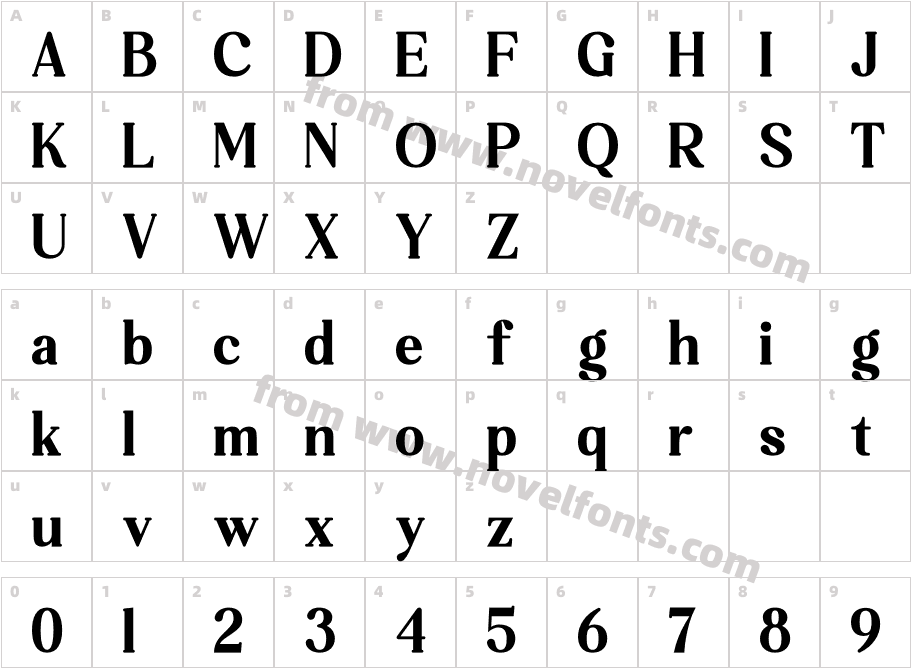 JelibraCharacter Map