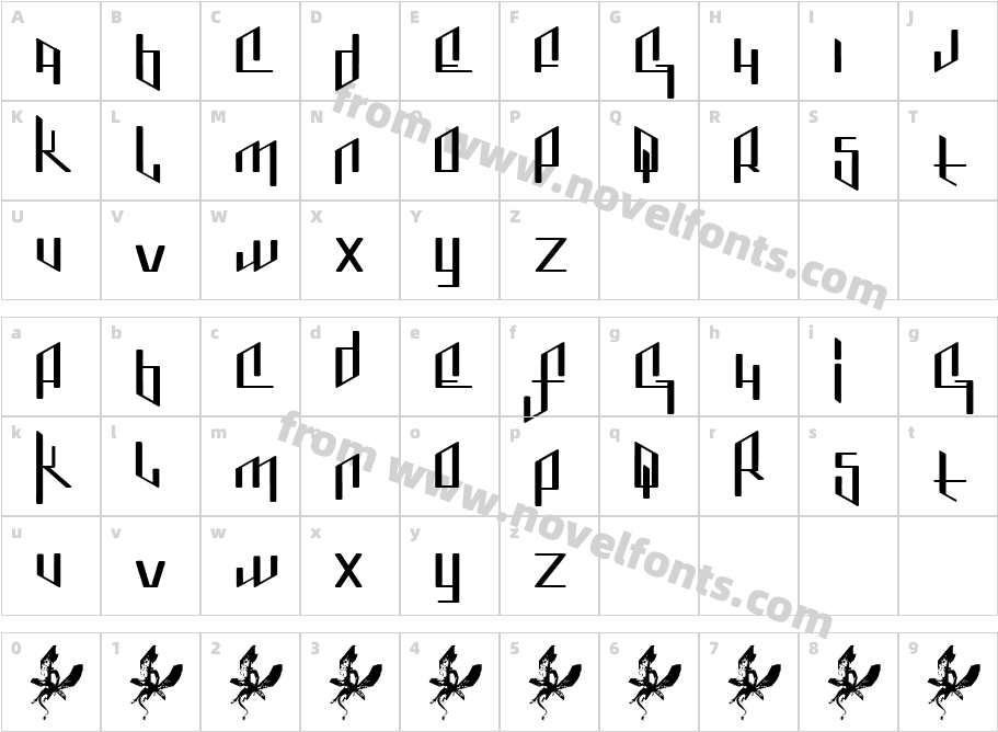 JeniceCharacter Map