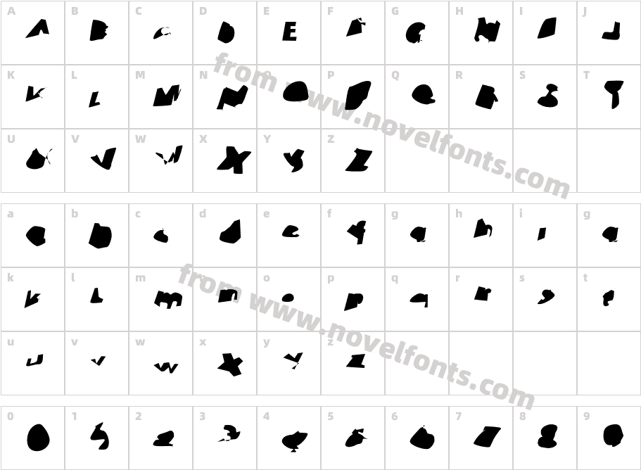 Failure ObliqueCharacter Map