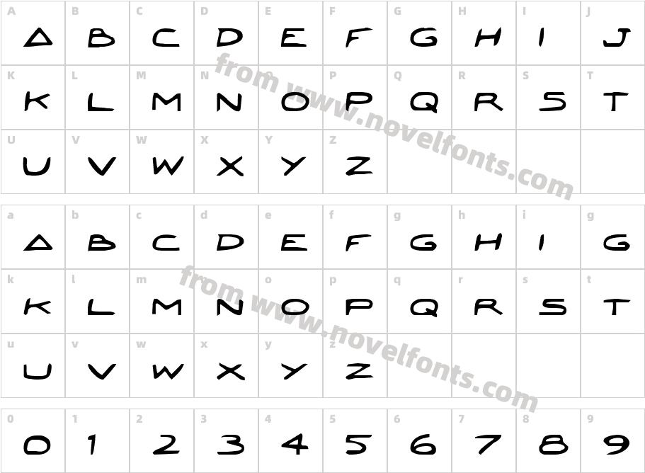 Jetta BoldCharacter Map