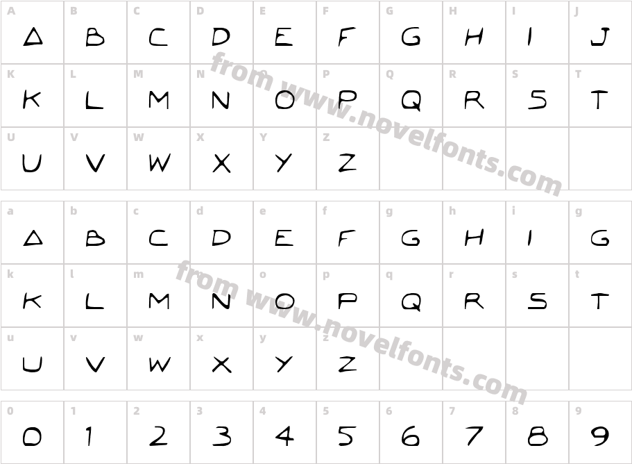 Jetta CondensedCharacter Map