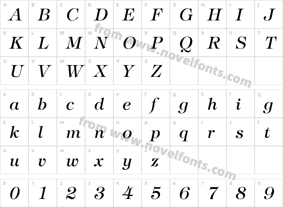 Jewel_ItalicCharacter Map