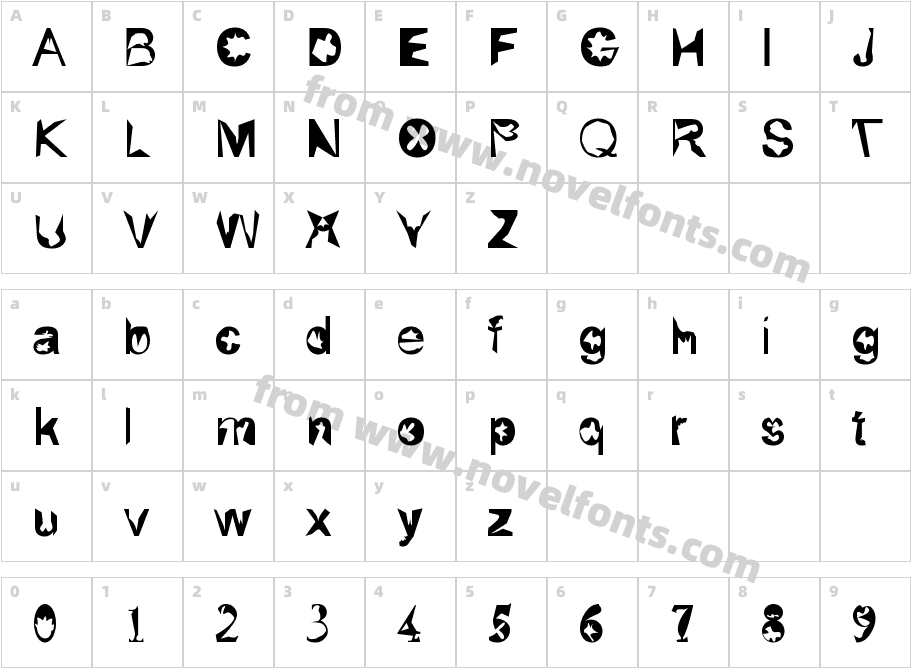 Joft Std.Character Map