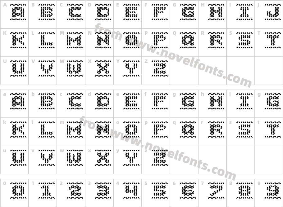 Jolly Sweater BoldCharacter Map