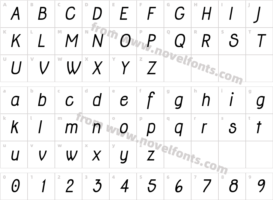 Jolly-Bold-ItalicCharacter Map