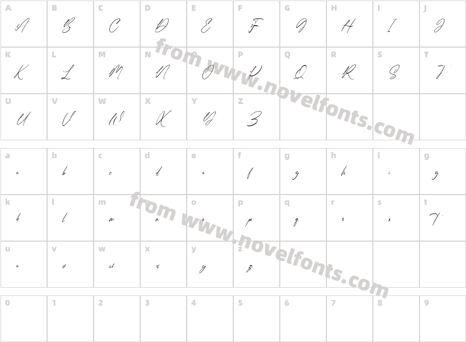 Jonathan Billy Free RegularCharacter Map