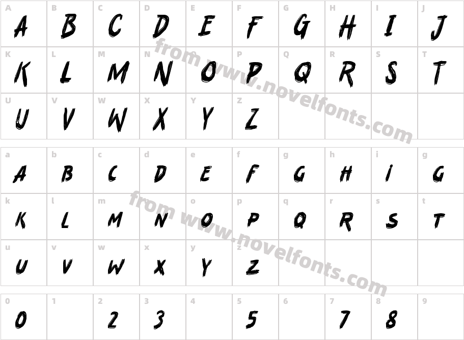 JoorickRegularCharacter Map