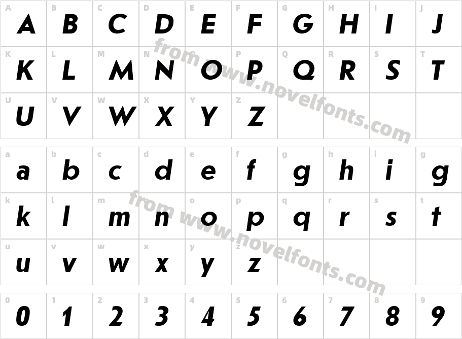 Journal-SansSerif-Bold-Italic-001-001_25443Character Map