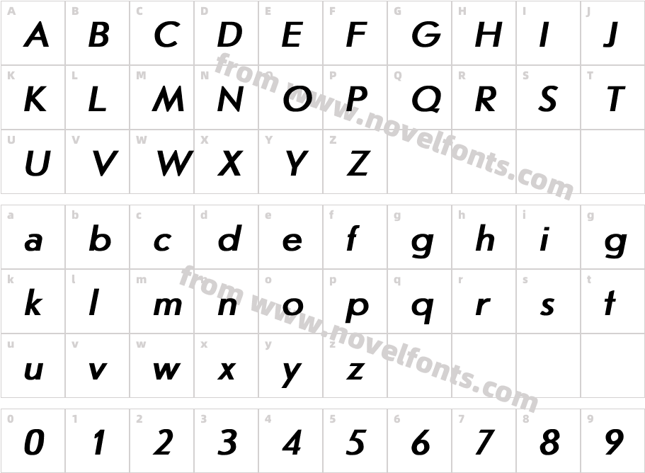 JournalSans-Bold-Italic_25471Character Map