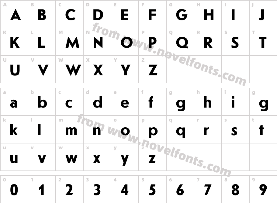 JournalSans-BoldCharacter Map