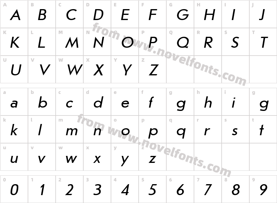 JournalSans-Italic-Cyrillic_25474Character Map