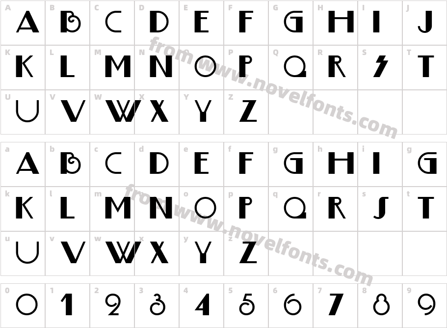 Judith DecoCharacter Map