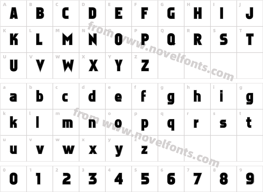 Faktos ContourCharacter Map