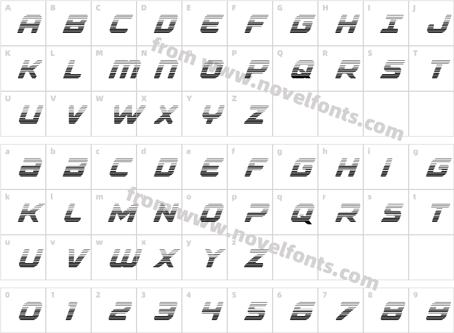 Falcon Punch GradientCharacter Map