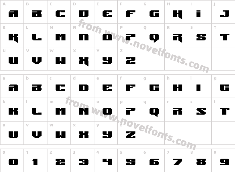 Jumpers ExpandedCharacter Map