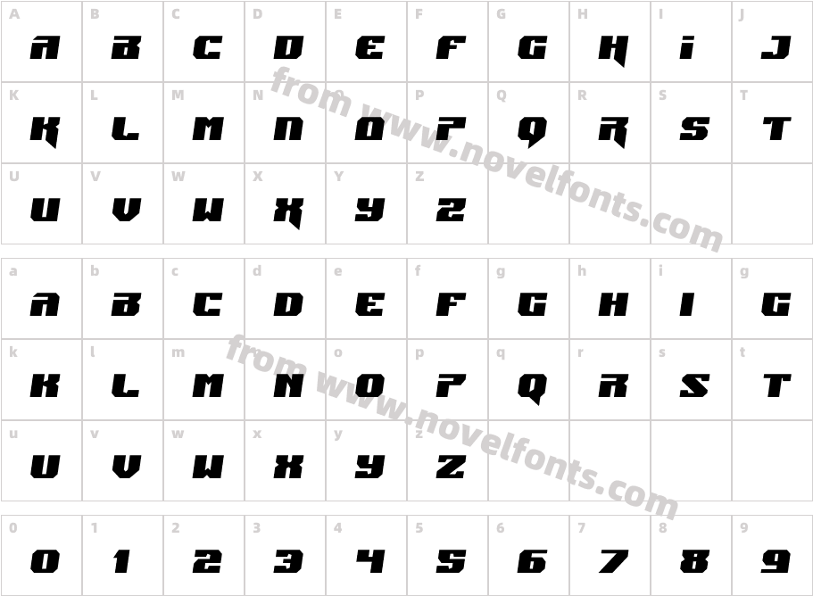 Jumpers Semi-ItalicCharacter Map