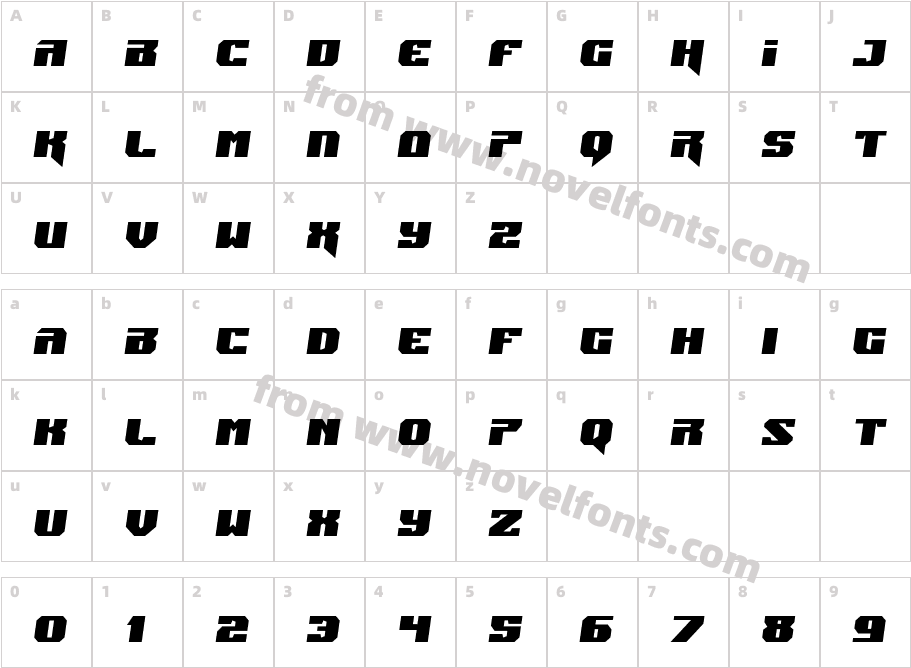 Jumpers Semi-ItalicCharacter Map