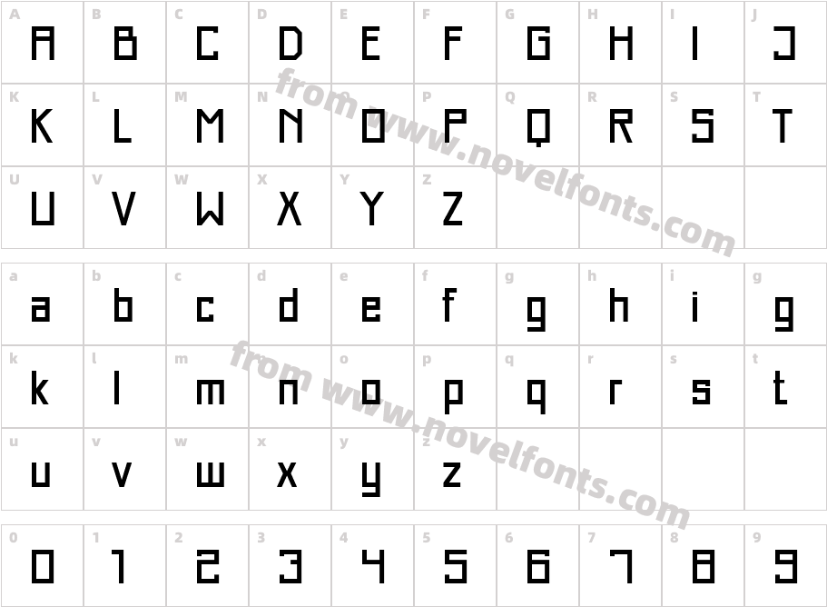 Just-Square-LT-Std-Medium_25632Character Map