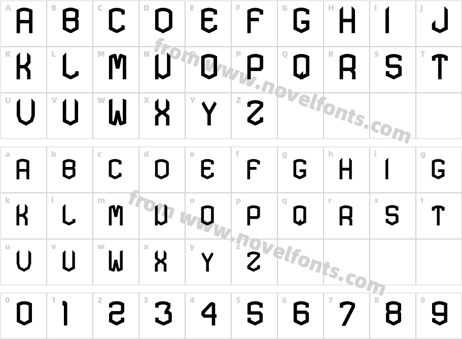 KARDON TYPECharacter Map