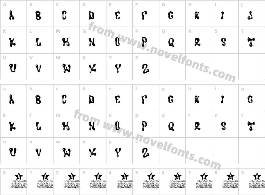 KAWAYJAM PERSONAL USECharacter Map