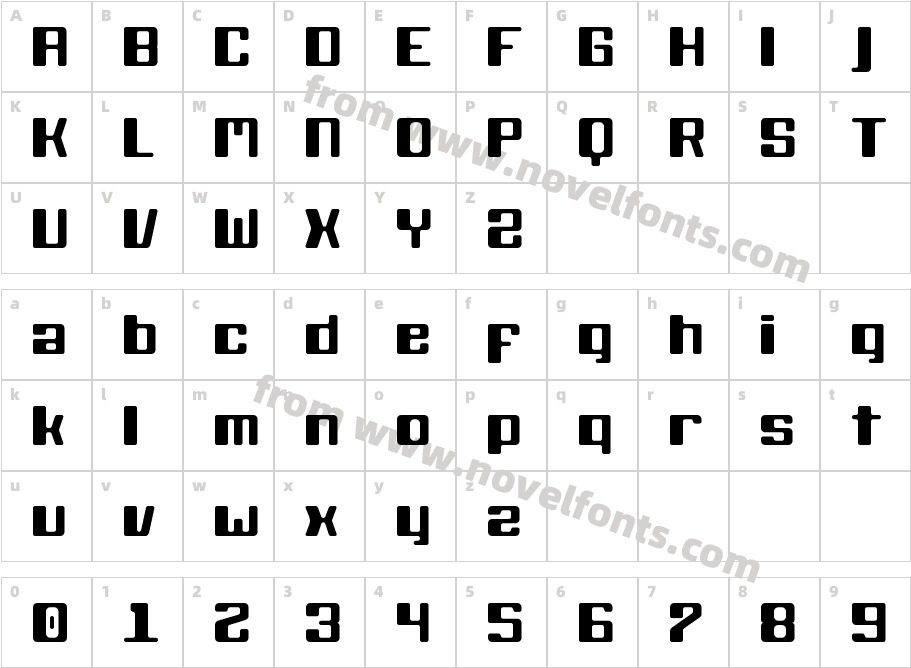 KB BlackWolfCharacter Map