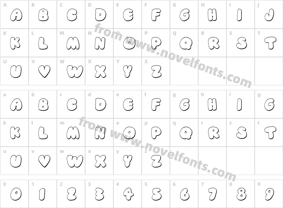 KF PuffCharacter Map