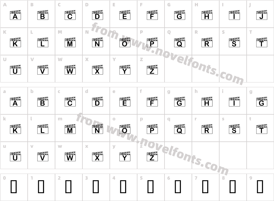 KR Action!Character Map