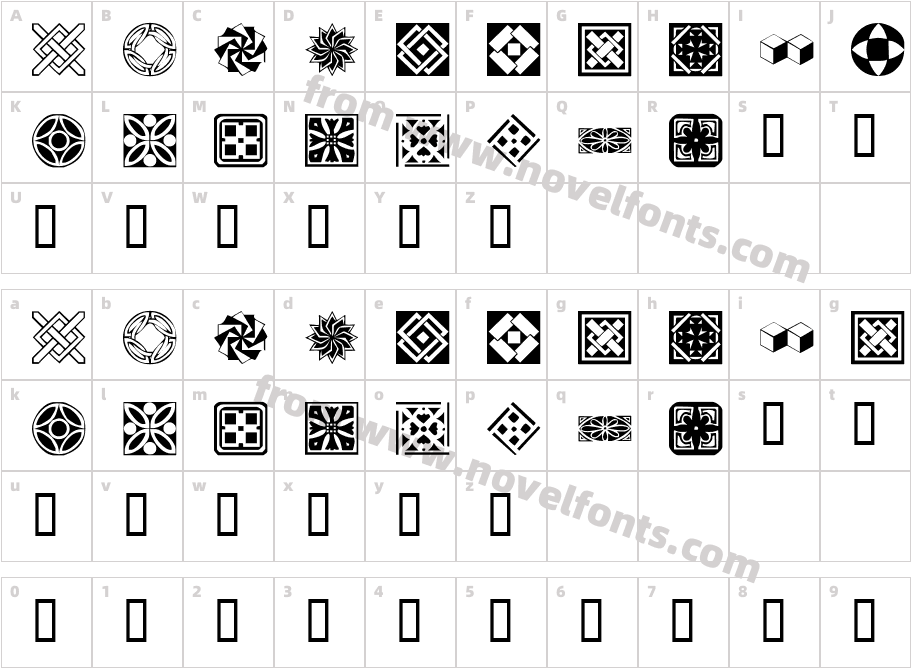 KR Fleurish DecoCharacter Map