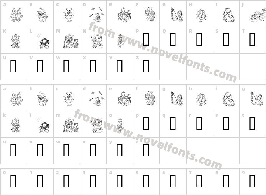 KR Holiday Teddies TwoCharacter Map