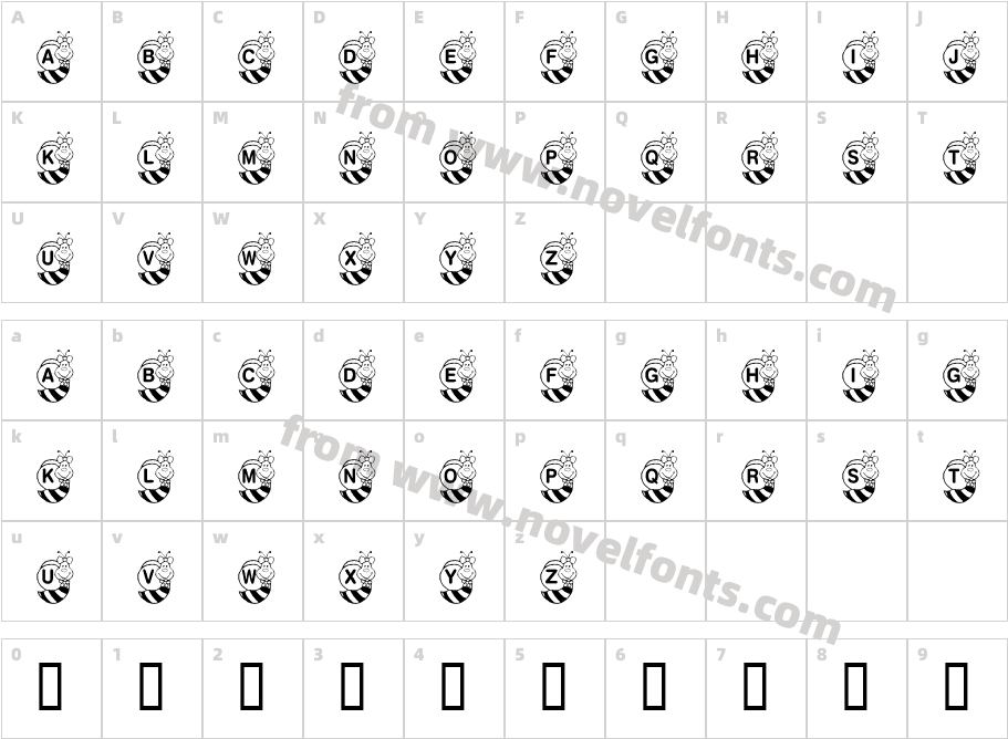 KR HunnybeeCharacter Map