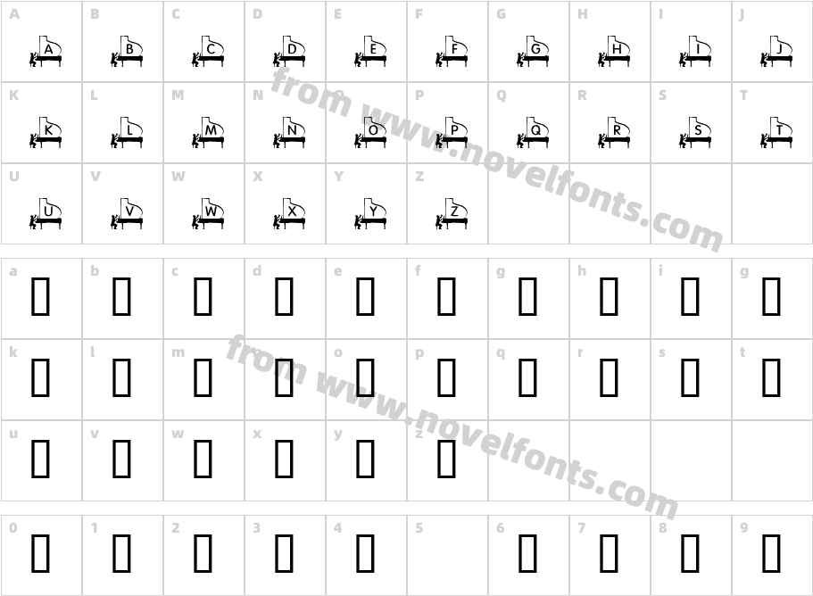 KR Piano ManCharacter Map