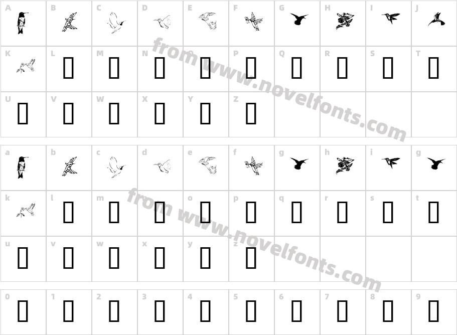 KR Renee's Hummingbirds TwoCharacter Map