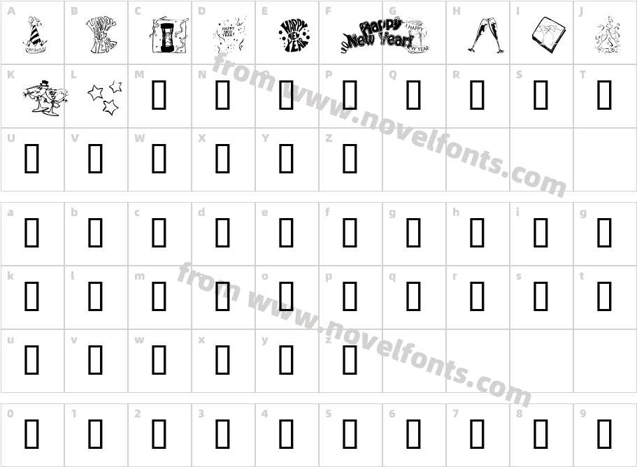 KR Welcome 2002 Pt 1Character Map